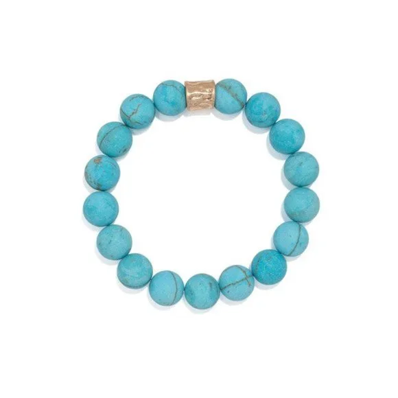 KARMA BEADED BRACELET - TURQUOISE - Picture 3 of 3